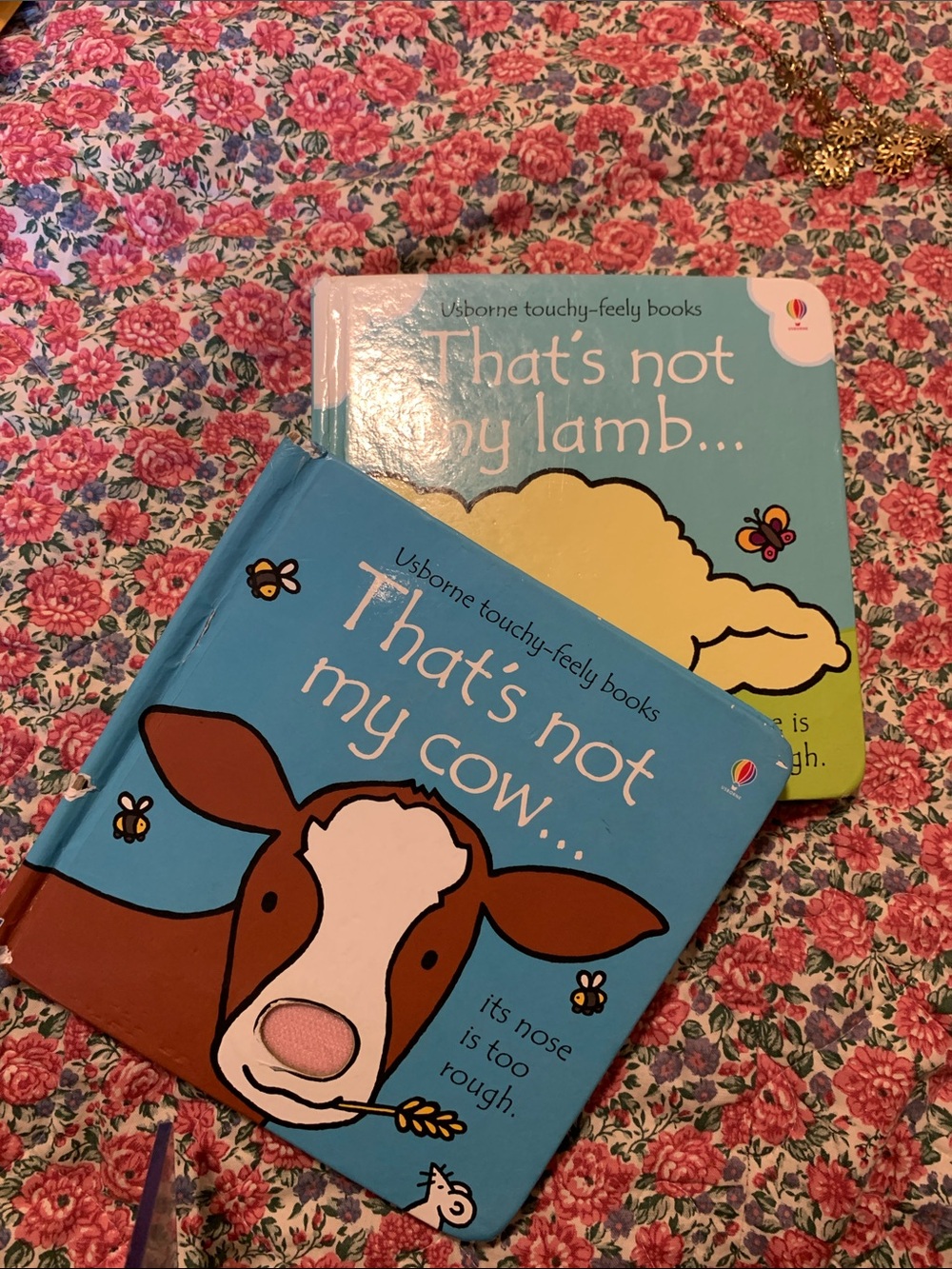 Usborne "That's Not My Cow" Touchy-Feely Board Book - Blue